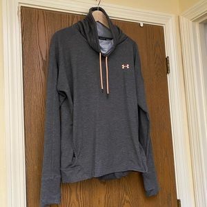 Under Armour cowl neck sweatshirt w coral accent